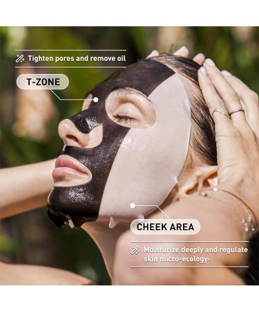 Buy Partitioned Care Hydrogel Sports Mask - Deeply Purifying & Hydrating - Perfect for All Skin Types - Cleanse & Moisturize After Exercise - 1 Pc Black & White - Buy Online on GoSupps.com