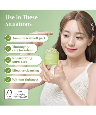 Green Grape 3-in-1 Gelato Pore Pack Cleanser | Korean Skin Care Mud Mask & Exfoliating Scrub | No Tightness | 100ml - Buy Online on GoSupps.com