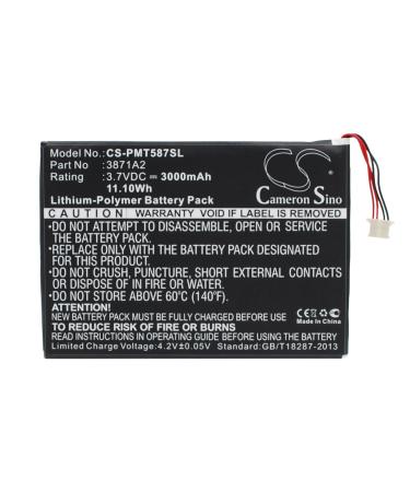 3.7V 3000mAh 3871A2 Battery Replacement is Mult 7.0 Ultra Duo PMT5877C