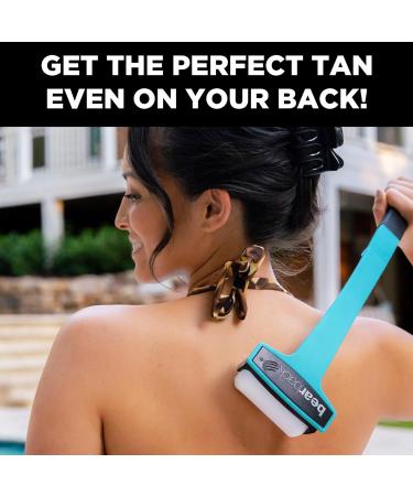 bearback Lotion Applicator for Back & Body Premium Long Folding Handle with 2 Rollers Apply Self-Tanner Lotion Medication American Small Business (Teal) - Buy Online on GoSupps.com