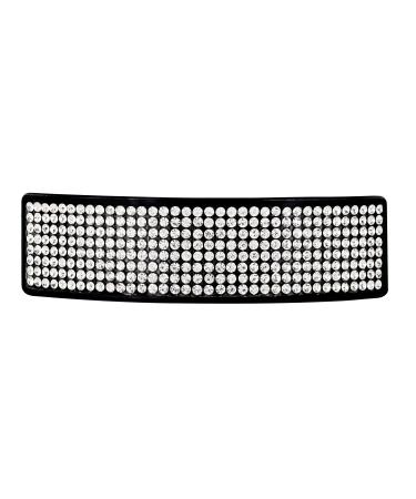 Andante luxurious hair clip with crystals - color: black - hair accessories for women - size: 2.5cm x 8 cm - for all hair types - high -quality workmanship - elegant
