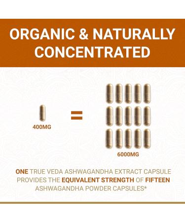 True Veda Energy Bundle | USDA Organic | Multi-Award-Winning | Organic Ashwagandha KSM-66 + Organic Moringa Capsules - Buy Online on GoSupps.com