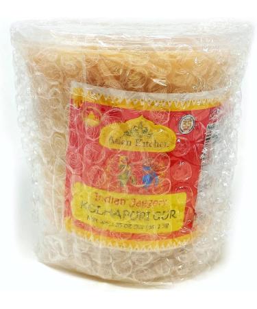 Asian Kitchen Kolhapuri Gur (Jaggery) 1kg - Unrefined Raw Cane Sugar - Gluten Friendly - Vegan - Non-GMO - 1 kg Jar - Buy Online on GoSupps.com
