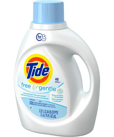Tide Free & Gentle HE Turbo Clean Liquid Laundry Detergent - Pack of 4 Unscented 2.21 L (48 Loads) | Buy Internationally | Eco-Friendly Laundry Solution - Buy Online on GoSupps.com