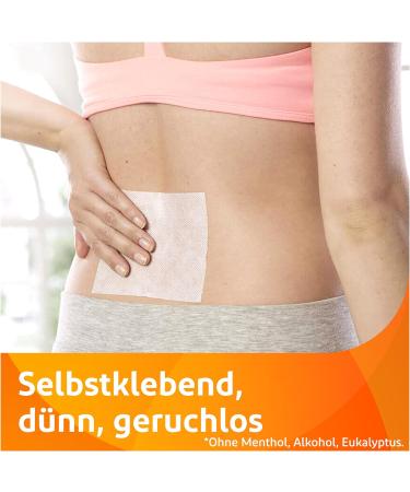 Voltaren Heat Pavement Plasters - Drug-Free Long-Lasting Pain Relief for Back Neck & Shoulder Pain | 4 Plasters - International Shipping Available - Buy Online on GoSupps.com