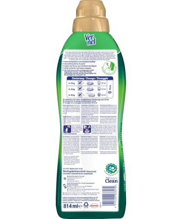 Venel Aromatherapy Jungle Fabric Softener 8x37 WL - 296 Washloads Long-Lasting Fresh Scent with Essential Oils Eco-Friendly 814ml Bottle - Shop Internationally - Buy Online on GoSupps.com