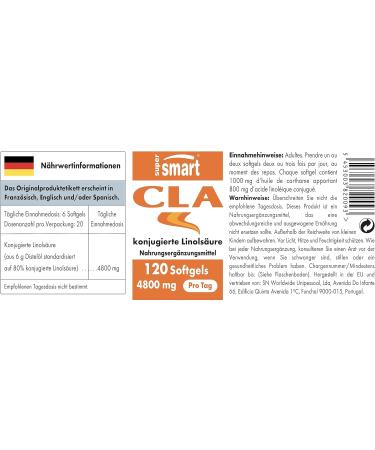 CLA 800 mg - Conjugated Linoleic Acid (Tonalin) for Weight Loss Muscle Growth & Fat Reduction | GVO-Free - Supermart - Buy Online on GoSupps.com