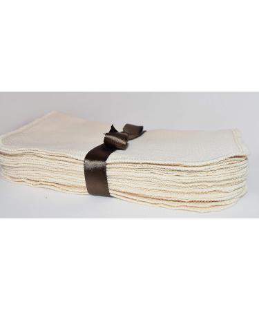 Organic 2 Ply Flannel Baby Wipes 8x8 Inches Set of 10 | Washable & Reusable | Matching Organic Cotton Thread - Buy Online on GoSupps.com