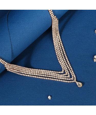 Rhinestone Headband Headpiece for Women Pendant Forehead Chain Chic Womens Hair Bands Hair Ties for Women Hair Deyer Women Head Chain Wedding Rhinestones Accessories Bride - Buy Online on GoSupps.com