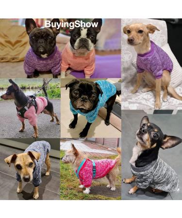 Hualisiji Dog Sweater for Small Dogs - Soft & Warm Chihuahua Hoodie - 2PC Red & Navy Blue - Perfect Elasticity for Comfort - Buy Online on GoSupps.com