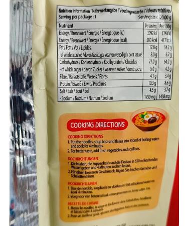 CNMART Samyang Sutah Ramen Hot and Spicy Beef Flavour Instant Noodles Halal 120g (Pack of 5) - Buy Online on GoSupps.com