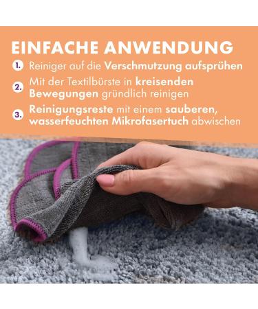 Buy Lavandola Carpet Cleaner Set (500ml) - Powerful Spot & Odor Removal | Deep Clean Carpets with Brush - Buy Online on GoSupps.com