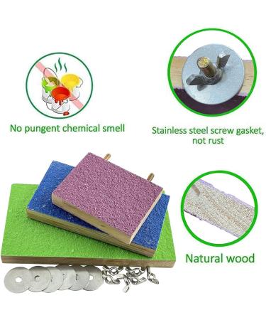 WANBAO Bird Perch Stand Grinding Paw Natural Wood Platform - Mixed Colors - Buy Online on GoSupps.com