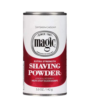 MAGIC (DEPILATORY) NO RAZOR SHAVING POWDER 127GM STOPS RAZOR BUMPS EXTRA STRENGTH - RED