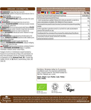 Organic Virgin Coconut Oil 1L Pouch - Ideal for Cooking, Baking, and Skin & Hair Moisturizing - Buy Online on GoSupps.com