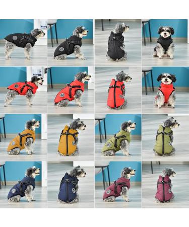 Buy Savlot 4XL Black Dog Jacket - Winter Vest Sleeveless Cotton Padded Pet Sweater for Skiing with Chest Strap - Buy Online on GoSupps.com