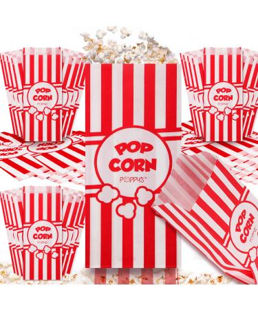 Grehge corn Bags - 40 Pcs 1oz Concession-Grade Bags Popcorn Machine Accessories for Popcorn Bars Movie Nights Concessions