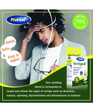 Provent Vertigo X Relief Oil 0.15oz - Natural Vertigo Relief Solution - Buy Online on GoSupps.com