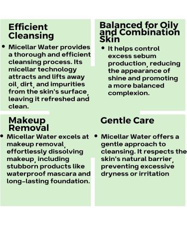 Eau micellaire d maquillante 3-en-1 | 250 ml | Peaux grasses & mixtes | Contr le du s bum | Camomille bisabolol panth nol | Nettoie purifie tonifie sans rin age | Sans alcool - Buy Online on GoSupps.com