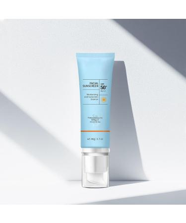 Clear Face Sunscreen SPF 50 Oil-Free Non-Greasy Facial Sunscreen for Sensitive Skin & Acne-Prone Hydration Broad Spectrum UVA/UVB Water-Resistant 80 Min No White Cast Reef-Safe & Vegan (1) - Buy Online on GoSupps.com