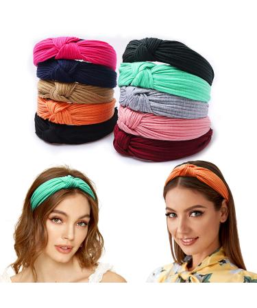 Haquno Women's Headbands - 10 Pack Fabric Hair Bands | Elastic Head Wrap for Outdoor Hair Accessories - Buy Online on GoSupps.com