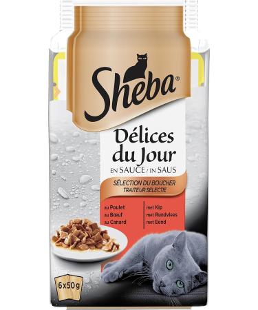 Sheba D lices du Jour Wet Food for Adult Cats - Poultry Selection in Sauce (72 x 50g) - Premium Cat Food - International Shipping Available - Buy Online on GoSupps.com