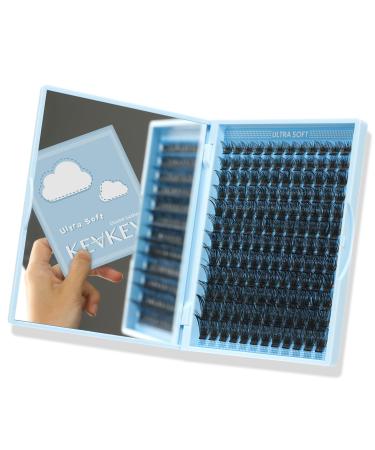 KevKev Individual Eyelashes Cluster Lashes Flat Style Lash Clusters 144 Pcs Wispy Lashes Individual Cluster Eyelash Extensions Thin Band & Soft(Caramel C-8-16mix) C-8-16mix Caramel