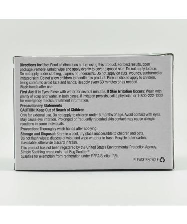 Natural Bug Soother Wipes (15-ct) | DEET-Free Mosquito Repellent for Adults Kids & Pets | Made in USA - Buy Online on GoSupps.com