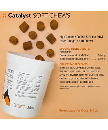 Animal Pharmaceuticals Catalyst+ Omega 3 Fish Oil Soft Chews for Dogs & Cats - Allergy & Shedding Supplement - 60ct - Buy Online on GoSupps.com