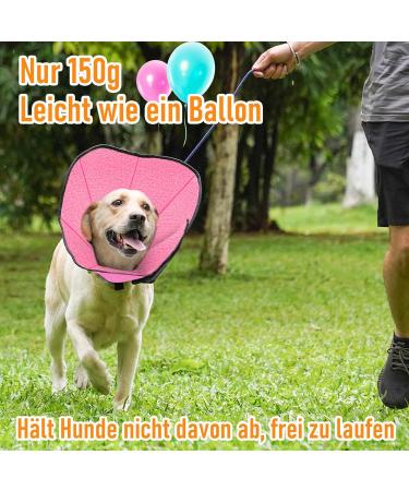 Roll Ruff Dog Leak Protection Collar - Adjustable Soft Breathable Pink Tape for Pets | Eco-Friendly Design - Buy Online on GoSupps.com