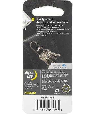 Nite Ize GS2-01-R6 G-Series Dual Chamber Carabiner Size #2 1-Pack - Black - Buy Online on GoSupps.com