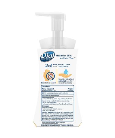 Dial Complete 2 in 1 Moisturizing & Antibacterial Foaming Hand Wash Manuka Honey 7.5oz - 8 Pack - Buy Online on GoSupps.com