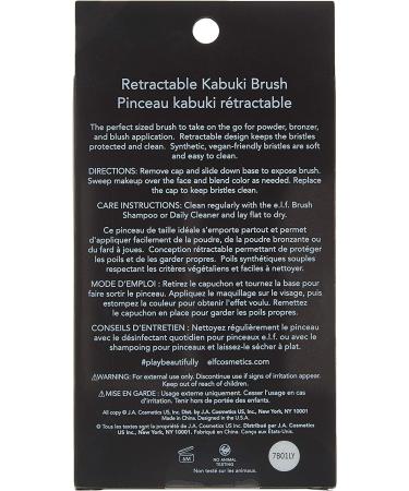 E.L.F. Retractable Kabuki Brush - Portable Makeup Brush for Flawless Application - Buy Online on GoSupps.com