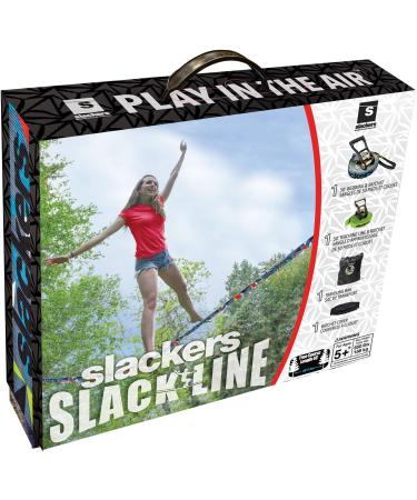 Slackers 50' Slackline Classic Set  Prism multicolor