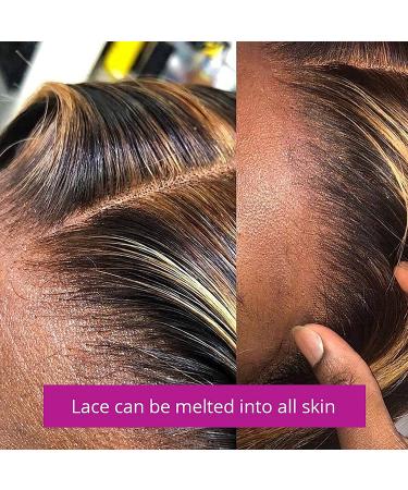 24 Inch Highlight Ombre Body Wave Lace Front Wig in FB30 Blonde | 150% Density Pre-Plucked Human Hair Wig for Women - Buy Online on GoSupps.com