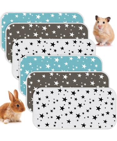 6 Pack Guinea Pig Cage Liners Absorbent Reusable Washable Guinea Pig Pee Pads Waterproof Bunny Hamster Bedding Puppy Kitten Whelping Box Mats for Cat Small Animal Dog 3 Styles (14 x 28 Inch) - Buy Online on GoSupps.com