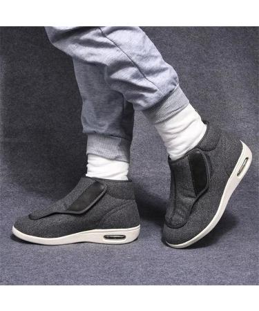 Men's Orthopedic Diabetic Shoes - Winter Wool Adjustable Straps Lightweight Comfy Extended Widths for Swollen Feet - Plantar 8 Gris - Buy Online on GoSupps.com