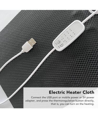 Washable Heating Pillows for Pets & Reptiles - USB Fabric Heater with 4 Gear Thermoregulation | 25x30 cm Winter Warmth - Buy Online on GoSupps.com
