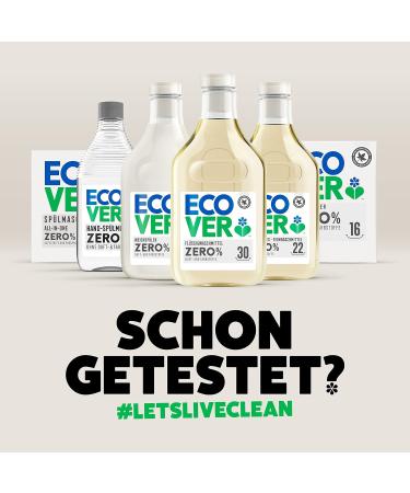 Ecover Zero Wool & Fine Detergent - 1L Plant-Based Liquid Allergy-Friendly for Sensitive Skin (22 Wash Loads) - Buy Online on GoSupps.com