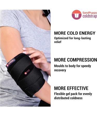 Sandpuppy Coldstrap - Reusable Gel Ice Pack for Knee Injuries and Pain Relief - Buy Online on GoSupps.com