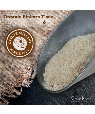 Great River Organic Milling Einkorn Flour 5 lbs - Pack of 4 | Stone Ground Ancient Grain Specialty Flour - Buy Online on GoSupps.com