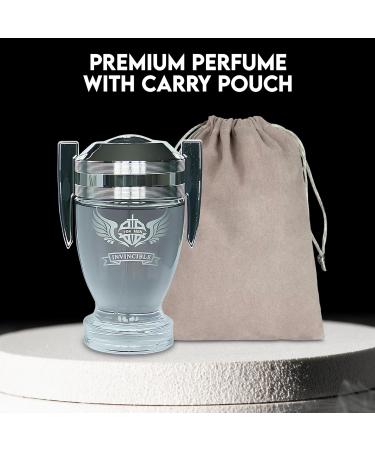 Men's Cologne Invincible Eau De Toilette Body Spray Fragrance For Men- Daywear Casual Daily Perfume Set with Suede Pouch- 3.4 Fl Oz Bottle- Ideal EDT Beauty Gift for Birthday Anniversary - Buy Online on GoSupps.com