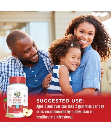 Mary Ruth's Apple Cider Vinegar Gummies 60 CT - Organic ACV Supplement - Buy Online on GoSupps.com