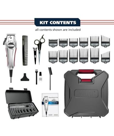 Buy Wahl USA Pro Ultra Quiet High Torque Hair Clipper | Metal Housing Bonus Guard Caddy - Fast International Shipping - Buy Online on GoSupps.com