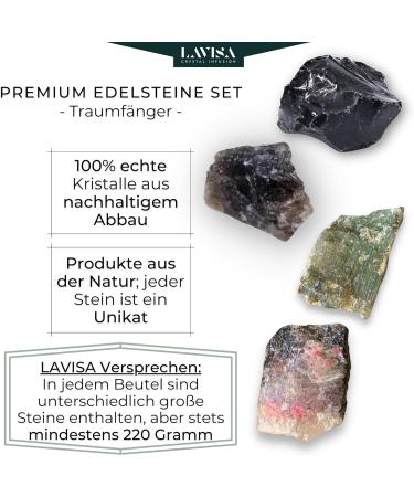 Buy Lavisa Premium Healing Stones & Gemstones Set | 100% Natural Crystals for Decor & Water Treatment | Gem Water Basics - Buy Online on GoSupps.com