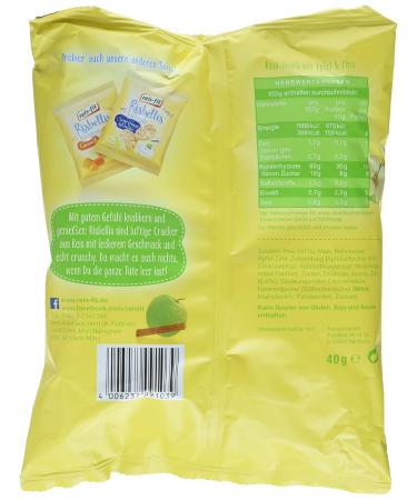 Reis-Fit Risbellis Apple & Cinnamon Rice Crackers - Pack of 4 (4 x 40g) - Healthy Snack for International Shipping - Buy Online on GoSupps.com