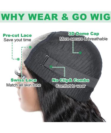 26 Inch Body Wave Lace Front Wig | Pre Plucked Human Hair | 180% Density - Buy Online on GoSupps.com