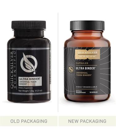Quicksilver Scientific Ultra Binder Powder - Multi Toxin Binder with Bentonite Clay, Zeolite & Charcoal - 120g Gut Support & Detox Supplement - Buy Online on GoSupps.com