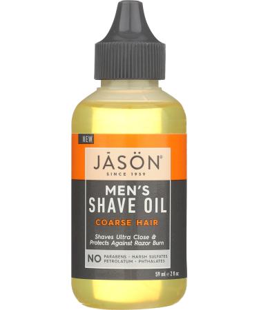 JASON Men's Coarse Hair Shave Oil, 2 oz. (Packaging May Vary)