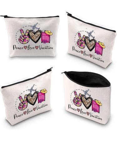 Wumpa Cosmetic Bag for Girls - Perfect Make-Up Zipper Bag for Weekend Getaways Hen Parties & Gifts | Peace Love & Vacation Merchandise - Buy Online on GoSupps.com